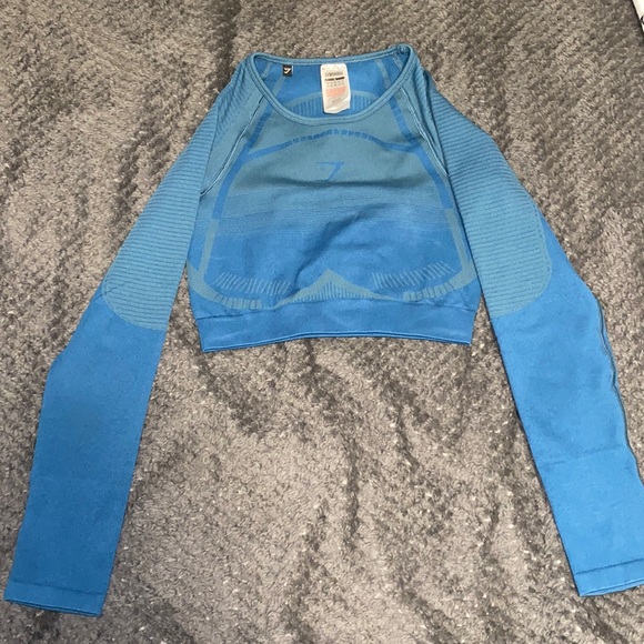 Long sleeve crop workout top - Picture 1 of 2